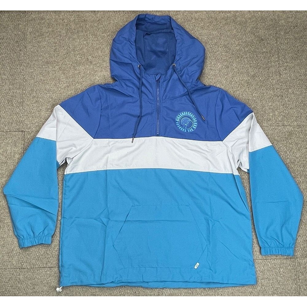 Sisstrevolution Women's‎ 1/4 Zip Hooded Long Sleeve Windbreaker Jacket Size XL